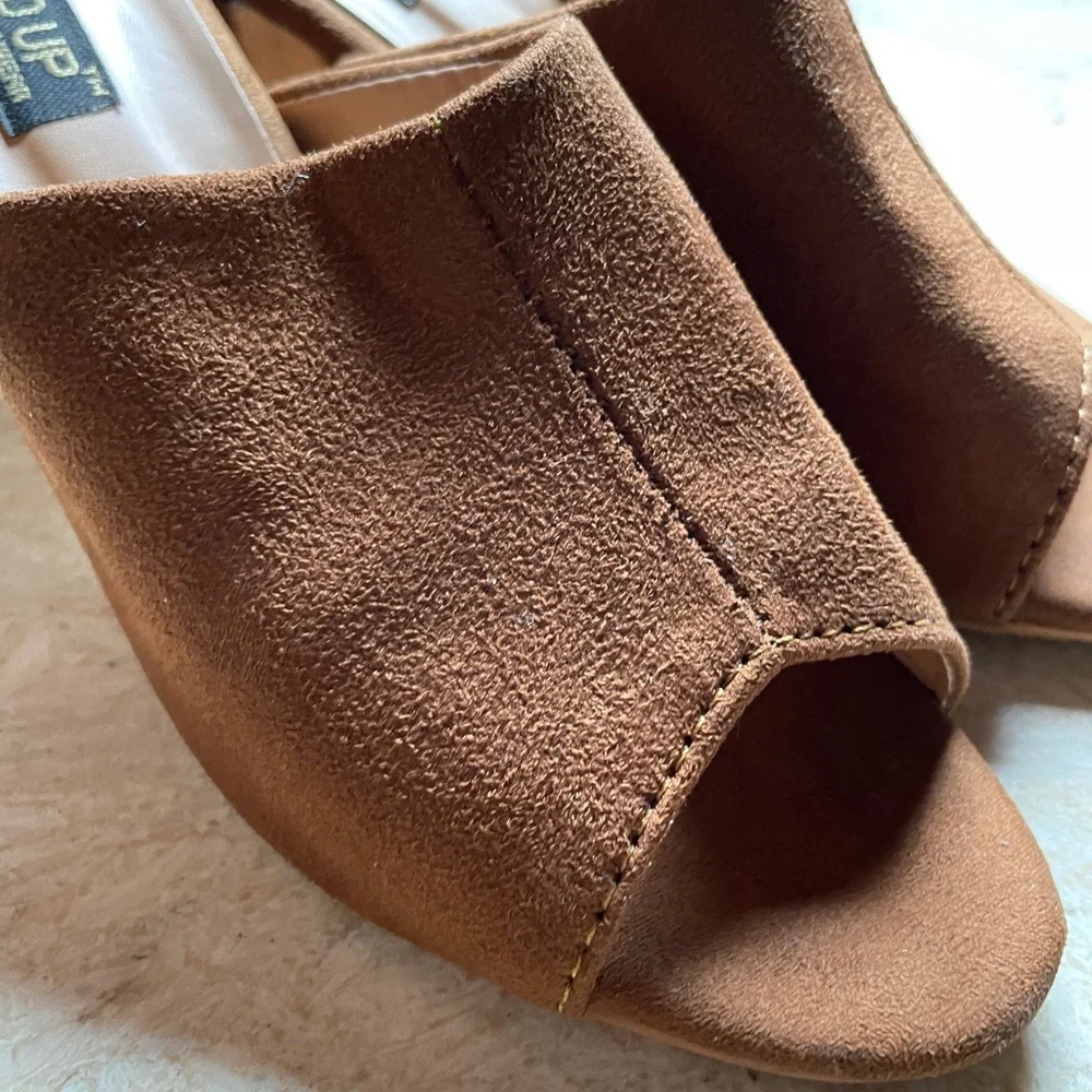 Tan Suede Mules - Picture 14 of 16